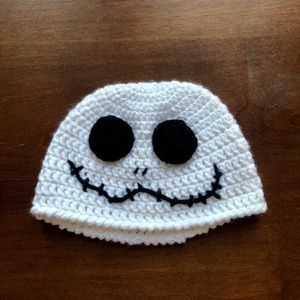 Homemade Jack Skellington Baby Cap